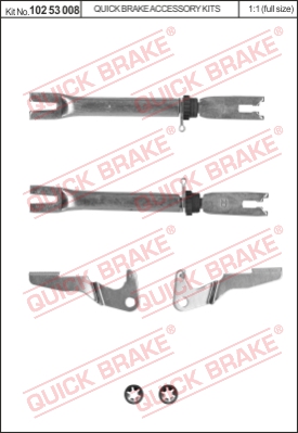 Трещотка колодок ручника BMW 3 (E36)/Renault Megane I/Scenic I 90-03 (к-кт)  арт. 10253008